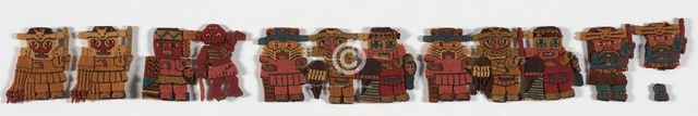 Warrior Fragments, Peru, 100 B.C./A.D. 200. Creator: Unknown.