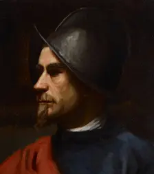 Warrior in Helmet, 1875-1880. Creator: Helene Schjerfbeck