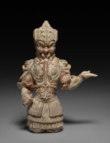 Warrior in Sheet-Metal Armor, 618-907. Creator: Unknown