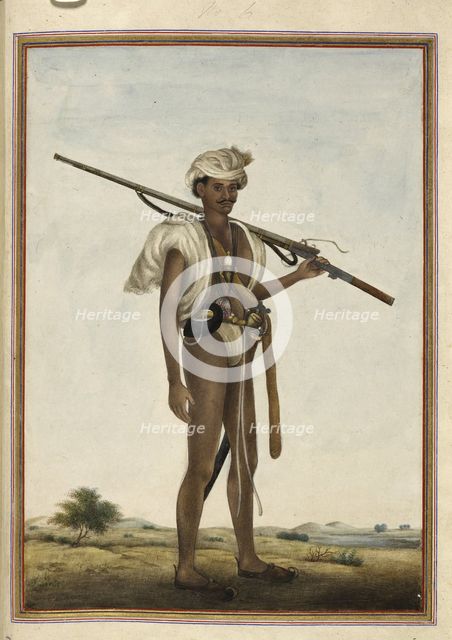 Warrior (Mevati), 1825 .  Creator: Anon.