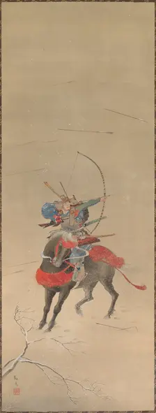 Warrior mounted on a Horse, 1700s-1800s. Creator: Unknown