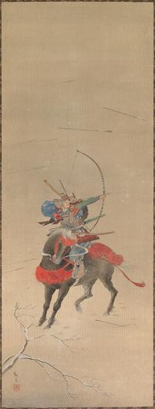 Warrior mounted on a Horse, 1700s-1800s. Creator: Unknown