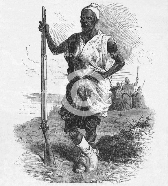'Warrior of Elmina', c1880. Artist: Unknown.