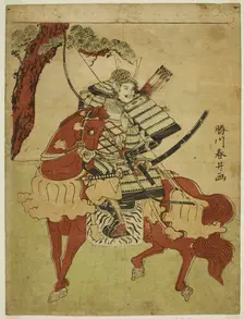 Warrior on Horseback, Japan, late 1780s or early 1790s. Creator: Katsukawa Shunsei