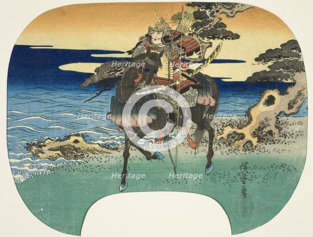Warrior on horseback, n.d. Creator: Ando Hiroshige.