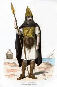 Warrior, possibly Gallic or Frankish, 1882-1884.Artist: Michelz
