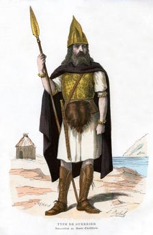 Warrior, possibly Gallic or Frankish, 1882-1884.Artist: Michelz