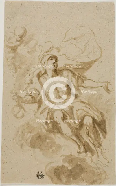 Warrior Seated on Clouds, n.d. Creator: Unknown.