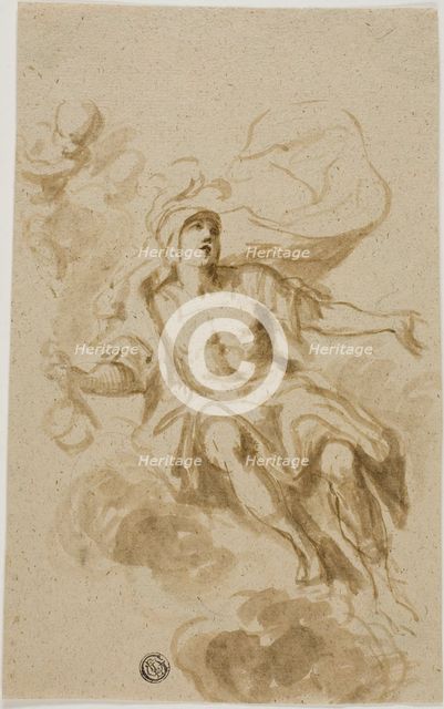 Warrior Seated on Clouds, n.d. Creator: Unknown.