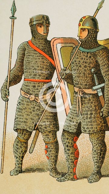Warriors, Holy Roman Empire, 1000-1100, (1884).  Creator: Unknown.