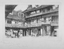 Warwick Arms Inn, Newgate Street, City of London, 1871. Artist: Edwin Edwards