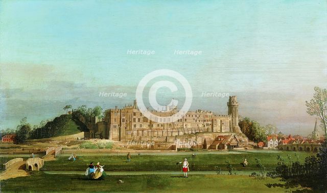 Warwick Castle, 1748. Creator: Canaletto.