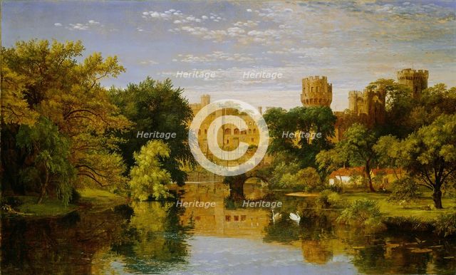Warwick Castle, England, 1857. Creator: Jasper Francis Cropsey.