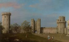 Warwick Castle, East Front from the Courtyard, 1752. Creator: Canaletto