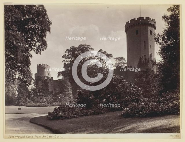 Warwick Castle, from the Outer Court, 1860/94. Creator: Francis Bedford.