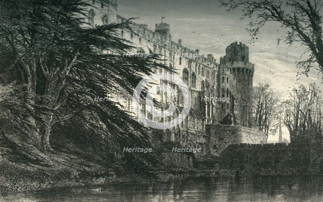 'Warwick Castle, from the West', c1870.
