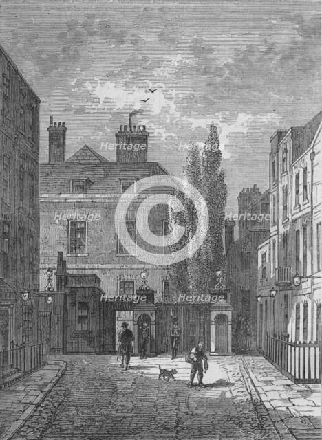 Warwick House, Westminster, London, c1810 (1878). Artist: Unknown.