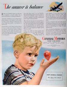 Wartime advert for General Motors, 1944