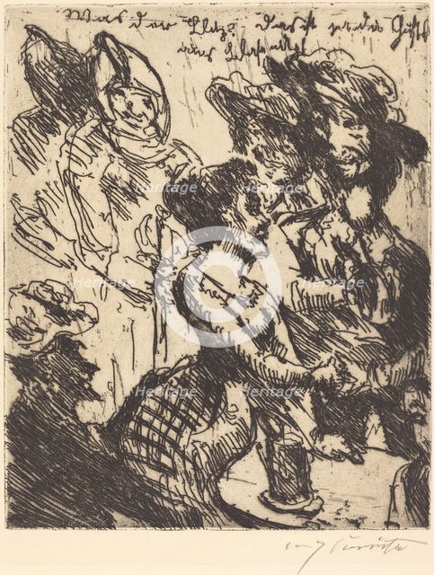 Was der blitz! Das ist ja die gustel von blasewitz ("What's That! It's Gustel von Blasewitz"), 1923. Creator: Lovis Corinth.