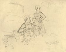 "Was ist gefälllig?" mid-late 19th century, (c1924). Creator: Carl Spitzweg