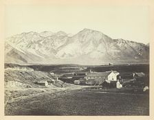 Wasatch Range of Rocky Mountains, From Brigham Young's Woolen Mills, 1868/69. Creator: Andrew Joseph Russell