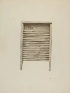 Wash Board, c. 1940. Creator: Mary Hansen
