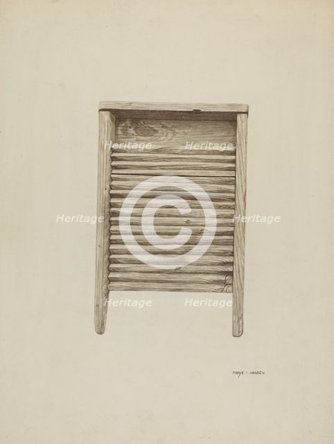 Wash Board, c. 1940. Creator: Mary Hansen.