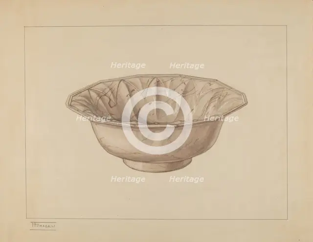 Wash Bowl, c. 1937. Creator: Frank Fumagalli.