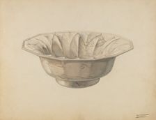 Wash Bowl, c. 1938. Creator: Frank Fumagalli