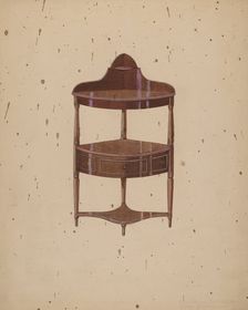 Wash-stand, 1935/1942. Creator: Edward A Darby