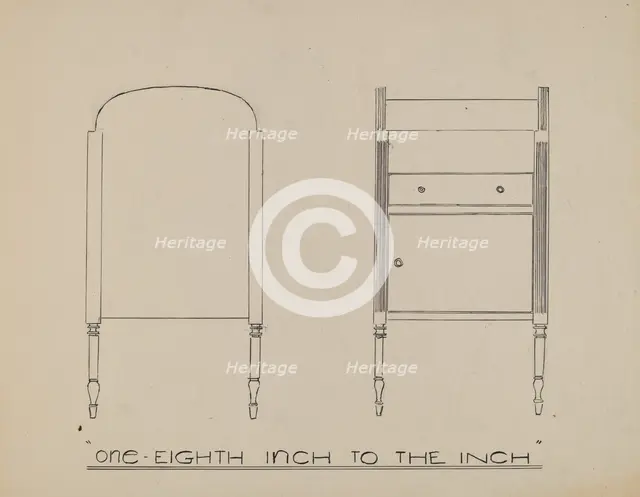 Wash Stand, c. 1939. Creator: Unknown.