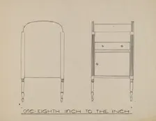Wash Stand, c. 1939. Creator: Unknown