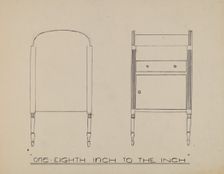 Wash Stand, c. 1939. Creator: Unknown