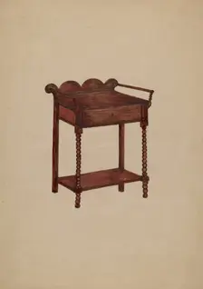 Wash Stand, c. 1940. Creator: Della Button