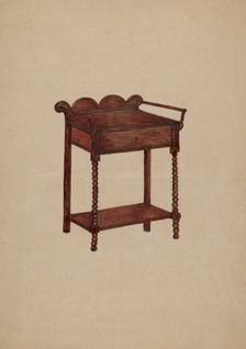 Wash Stand, c. 1940. Creator: Della Button