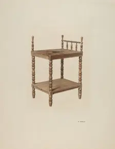 Wash Stand, c. 1940. Creator: Joe Brennan