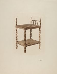 Wash Stand, c. 1940. Creator: Joe Brennan