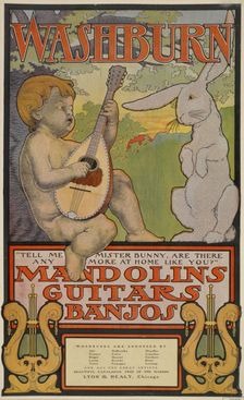 Washburn mandolins guitars banjos, c1895 - 1917. Creator: Unknown