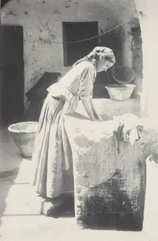 Washer Girl of Capri, c1885 - 1905. Creator: James W. Holcombe