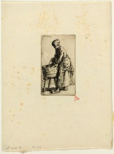 Washerwoman, 1850. Creator: Charles Emile Jacque