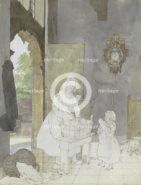 Washerwoman, 1820-1872. Creator: Hendrik Abraham Klinkhamer.