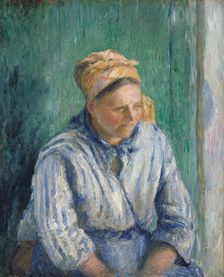 Washerwoman, Study, 1880. Creator: Camille Pissarro