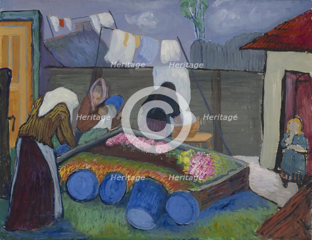 Washerwomen, 1904. Creator: Werefkin, Marianne, von (1860-1938).