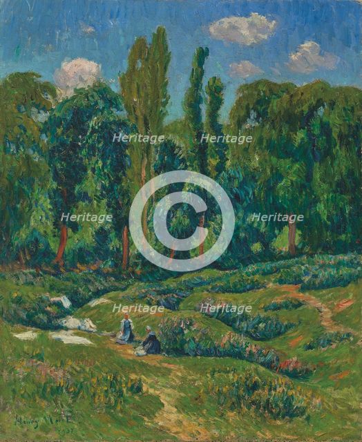 Washerwomen, 1907. Creator: Moret, Henry (1856-1913).