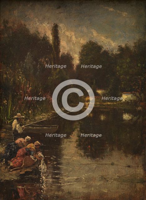 Washerwomen, c1835-1879. Creator: Thomas Couture.