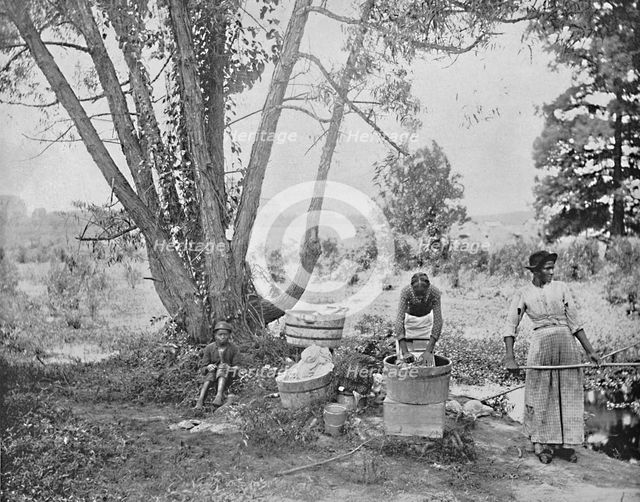 'Washerwomen, El Paso, Texas', c1897. Creator: Unknown.