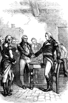 Washington taking leave of his old comrades, 1783 (c1880)