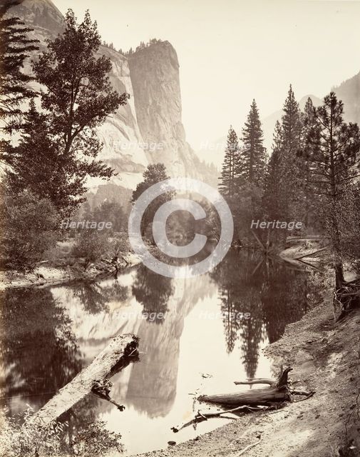 Washington Tower, Yosemite, ca. 1872, printed ca. 1876. Creator: Attributed to Carleton E. Watkins.