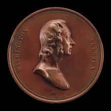 Washington Allston, 1779-1843, Painter [obverse], 1847. Creator: Charles Cushing Wright
