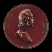 Washington Allston, 1779-1843, Painter [obverse], 1847. Creator: Charles Cushing Wright
